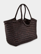 Dragon Diffusion Nantucket Big Dark Brown Woven Tote