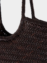 Dragon Diffusion Nantucket Big Dark Brown Woven Tote