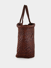 Dragon Diffusion Nantucket Optical Woven Leather Tote in Brown