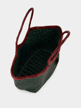 Dragon Diffusion Nantucket Small Forest and Bordeaux Woven Tote
