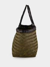 Dragon Diffusion Nantucket Small Khaki and Black Woven Tote