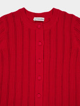 Altuzarra Grenadine Red Mariette Cardigan