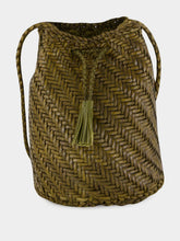 Dragon Diffusion Khaki Pompom Double Jump Hand-Crocheted Bag