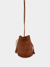 Dragon Diffusion Tan Pompom Double Jump Hand-Crocheted Bag