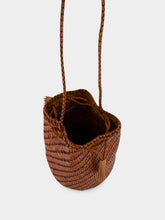 Dragon Diffusion Tan Pompom Double Jump Hand-Crocheted Bag