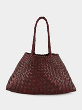 Dragon Diffusion Bordo Santa Croce Big Woven Leather Tote