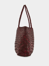 Dragon Diffusion Bordo Santa Croce Big Woven Leather Tote