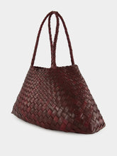 Dragon Diffusion Bordo Santa Croce Big Woven Leather Tote