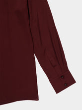 Zimmermann Wine Luna Satin Silk Shirt