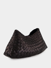 Dragon Diffusion Comporta Black Woven Leather Clutch