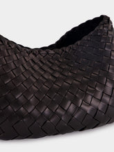 Dragon Diffusion Comporta Black Woven Leather Clutch