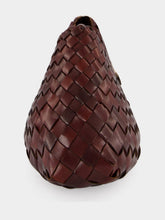 Dragon Diffusion Comporta Bruciato Woven Leather Clutch