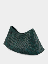 Dragon Diffusion Comporta Forest Woven Leather Clutch