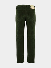 Boglioli Green Regular Fit Corduroy Trousers