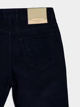 Boglioli Dark Blue Regular Fit Corduroy Trousers