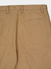 Boglioli Beige Virgin Wool 2-Pleat Trousers