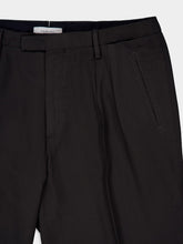 Boglioli Dark Grey Virgin Wool 2-Pleat Trousers