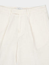 Boglioli White Linen Shorts