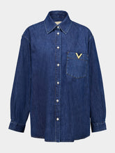 Valentino Garavani Medium Blue Denim Shirt