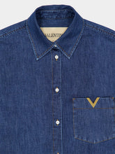 Valentino Garavani Medium Blue Denim Shirt