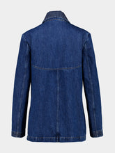 Valentino Garavani Medium Blue Denim Caban Jacket