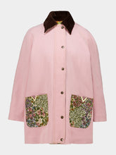 Valentino Garavani Old Rose Denim Caban Jacket