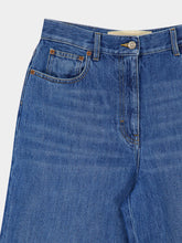 Valentino Garavani Blue Denim Trousers with Cuffs