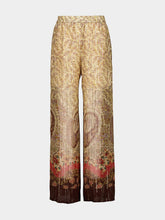 Valentino Garavani Pekin Voyage Paisley Silk Trousers