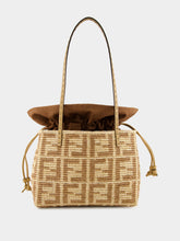 Fendi Beige Raffia Crochet Shopper Bag