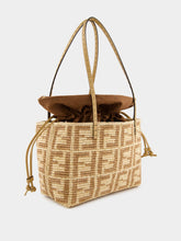 Fendi Beige Raffia Crochet Shopper Bag