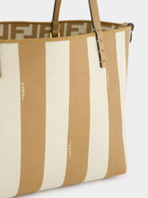 Fendi Reversible Pequin and Beige FF Small Shopper