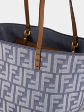 Fendi Blue Small Roll FF Jacquard Shopper