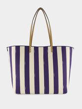 Fendi Reversible Pequin and Midnight Blue FF Large Shopper