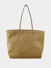 Fendi Cappuccino FF Velvet Shopper Bag