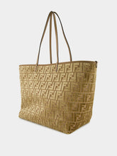 Fendi Cappuccino FF Velvet Shopper Bag