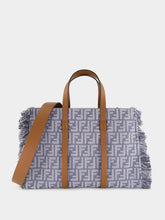 Fendi Blue FF Jacquard Summer Tote