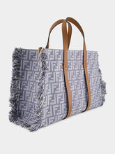 Fendi Blue FF Jacquard Summer Tote