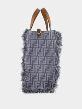Fendi Blue FF Jacquard Summer Tote