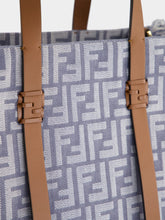 Fendi Blue FF Jacquard Summer Tote