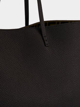 Fendi Black Medium Roll Leather Tote Bag