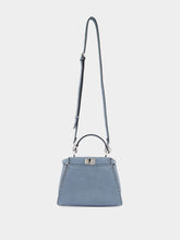Fendi Mercury Blue Peekaboo Mini Selleria Bag