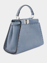 Fendi Mercury Blue Peekaboo Mini Selleria Bag