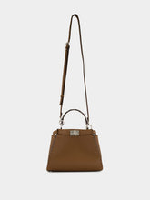 Fendi Hazelnut Brown Peekaboo Mini Leather Bag
