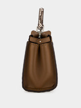 Fendi Hazelnut Brown Peekaboo Mini Leather Bag