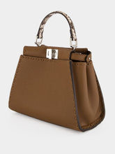 Fendi Hazelnut Brown Peekaboo Mini Leather Bag