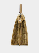 Fendi Cappuccino Peekaboo ISeeU Small FF Velvet Bag