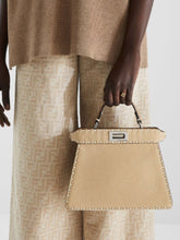 Peekaboo ISeeU Small Selleria Bag in Beige