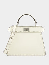 Fendi Peekaboo ISeeU Petite White Selleria Bag