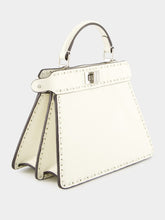 Fendi Peekaboo ISeeU Petite White Selleria Bag