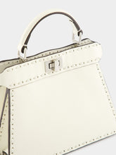 Fendi Peekaboo ISeeU Petite White Selleria Bag